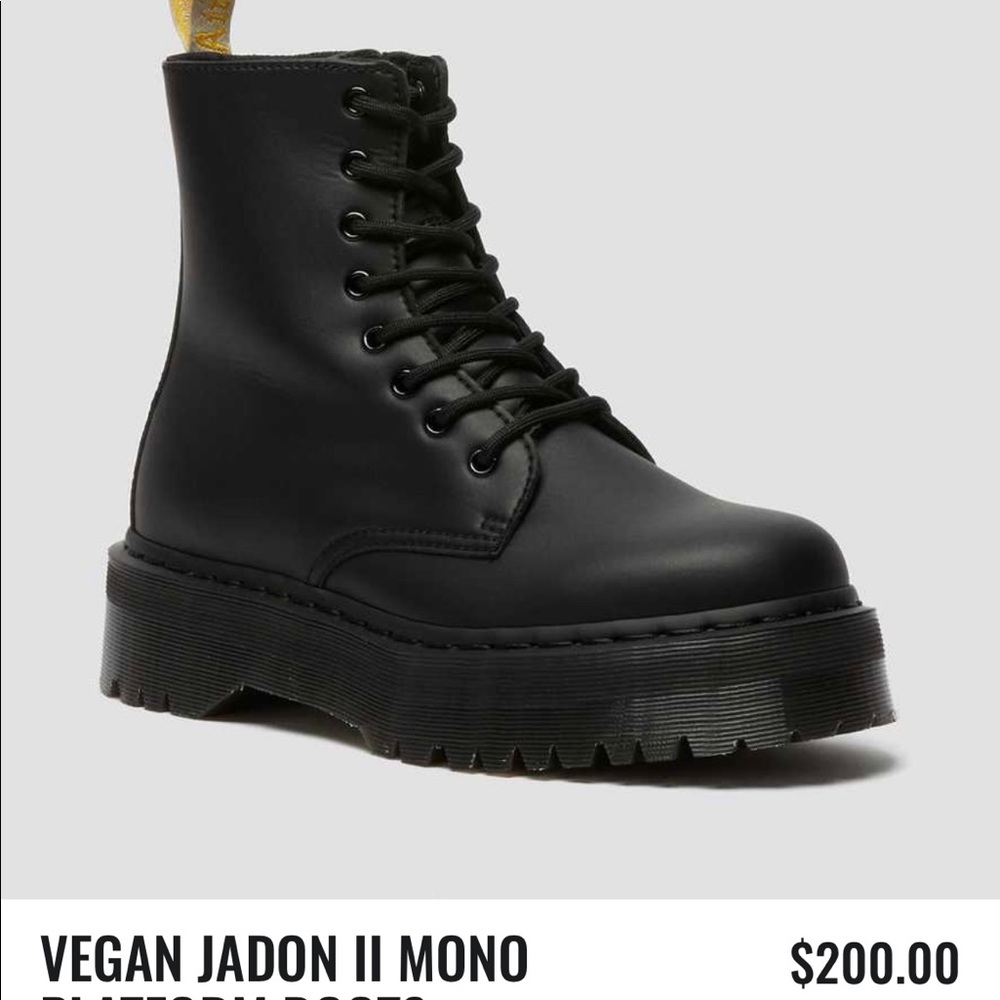 Dr. Marten, vegan leather Jadon mono boot.